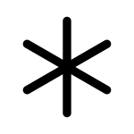 Asterisk Duotone SVG Icon
